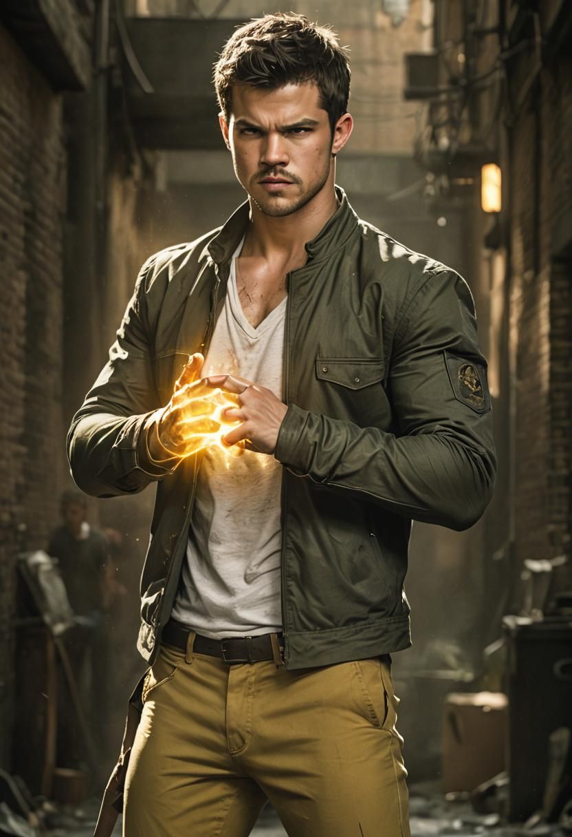 Iron Fist Concept Art in Comic Book Style