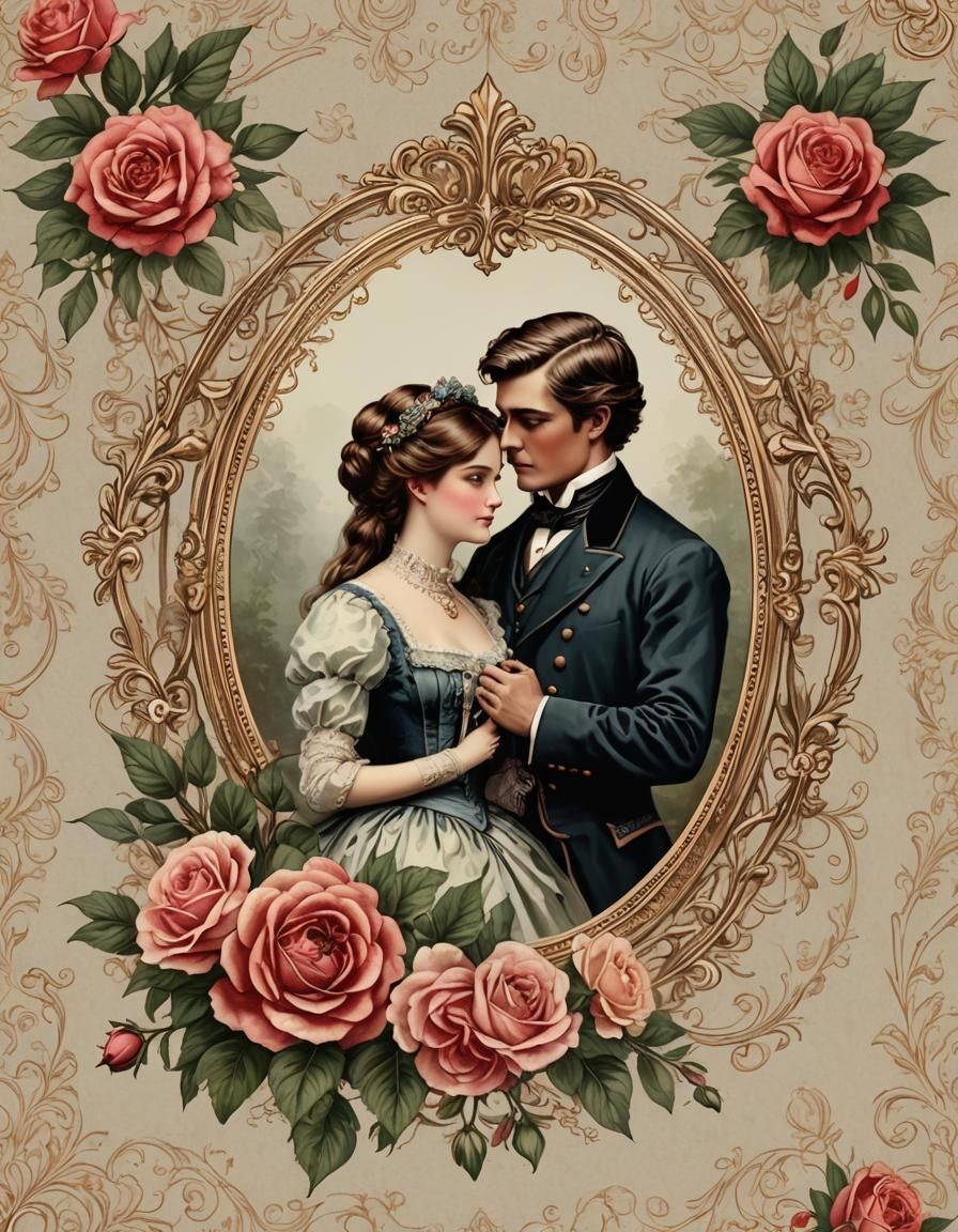Victorian Romance Book Cover Design