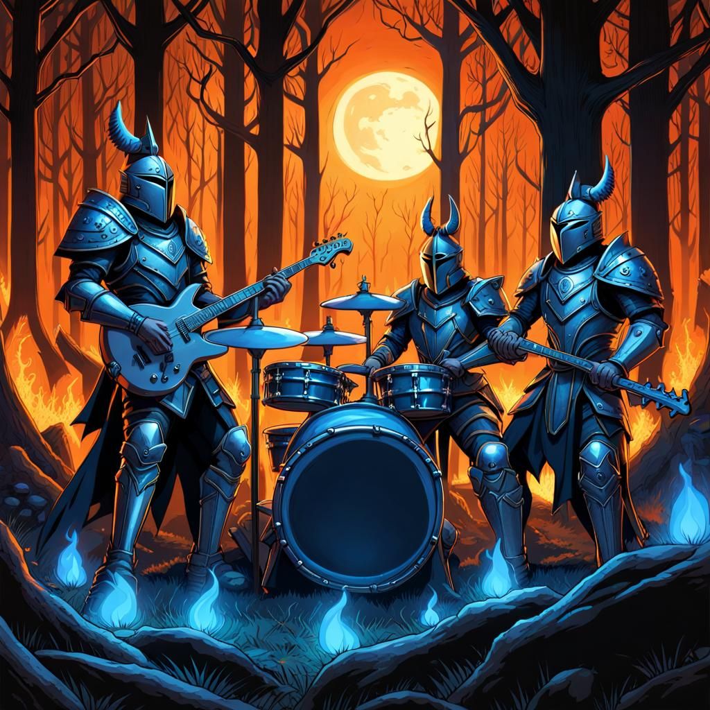 Warriors' Band Plays in Fantasy Forest