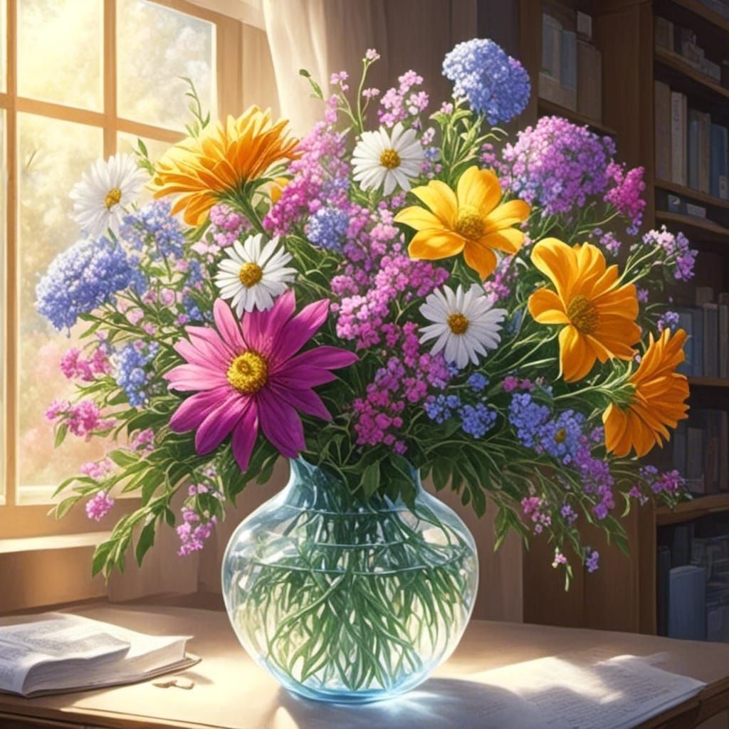 Crystal Flowers of the Four Seasons