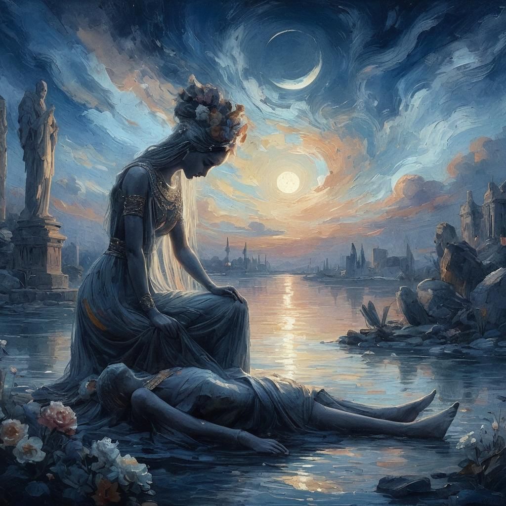 Delicate Brushstrokes Create Calm Serenity