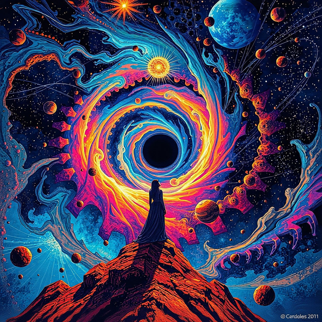 Mandelbrot Set Philosophy Deep Within Cosmic Vacuum