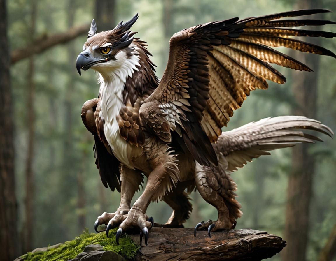 Gryphon Osprey Wolf Dragon Hybrid Creature