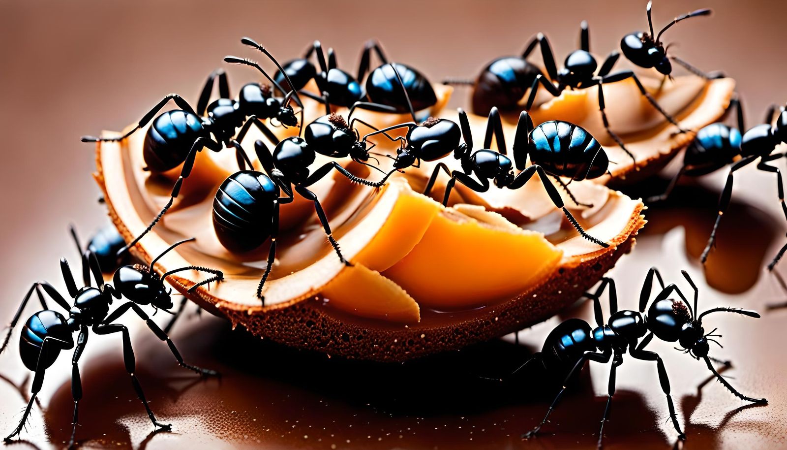 Ants Carry Almond Joy: Macro Photography