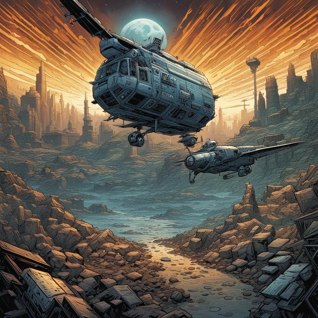 Dynamic Barrier in Comic Book Style