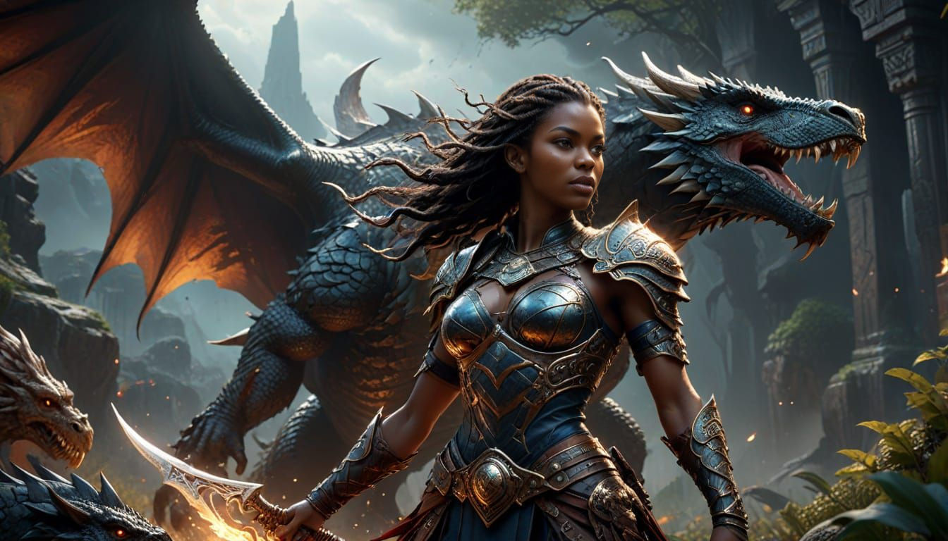 african norse and dragons
