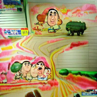 Crayon Shin-chan's Whimsical Road Trip Adventure