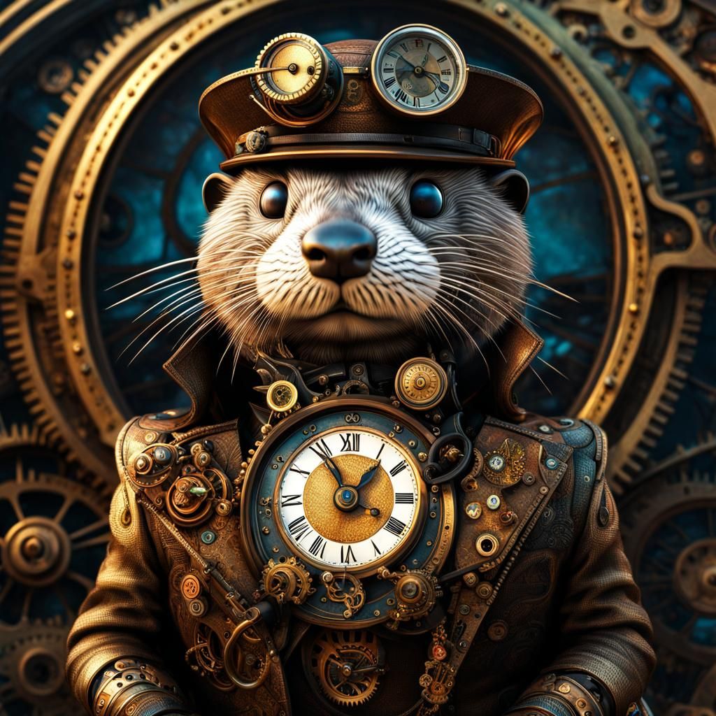 Steampunk otter
