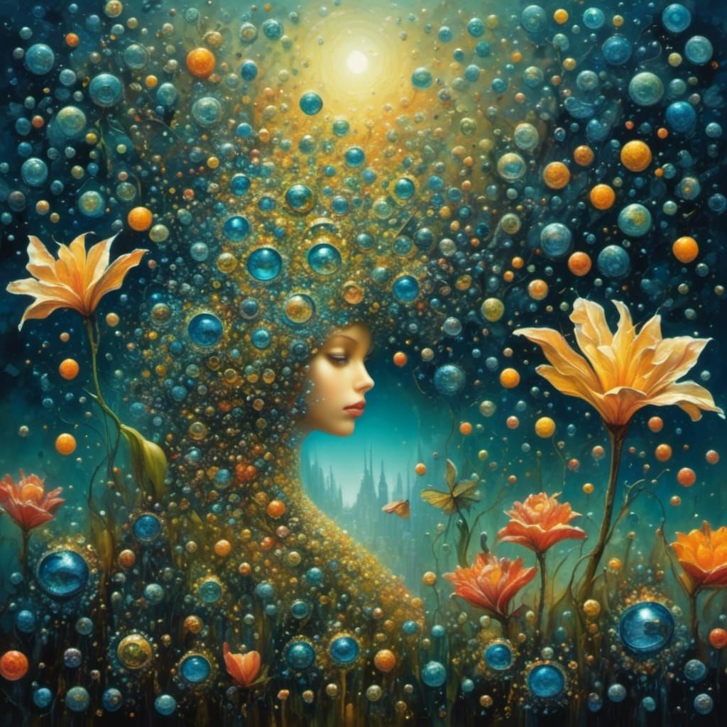 Ethereal Sloths in a Sparkling Fantasy Landscape