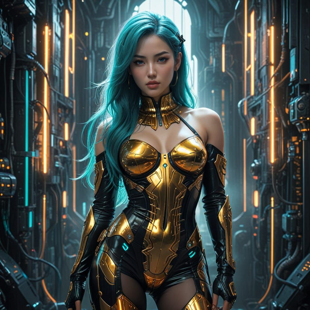 Cyberpunk Beautiful Aristocrat