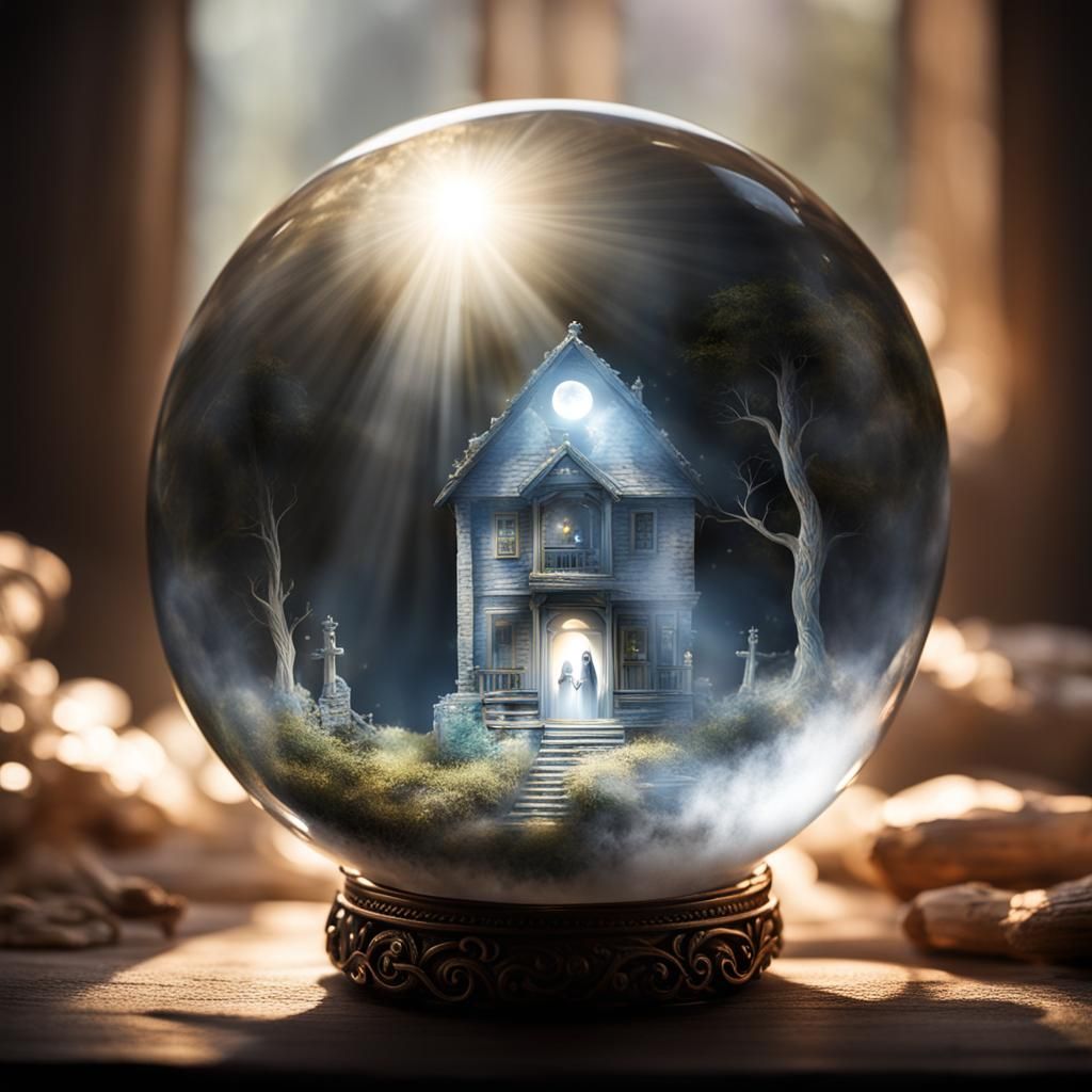 Quartz Crystal Ball Reveals Afterlife Scene