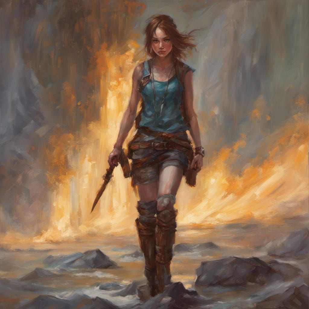 D&D Girl with Beyond Two Souls Ability, Gurney Style