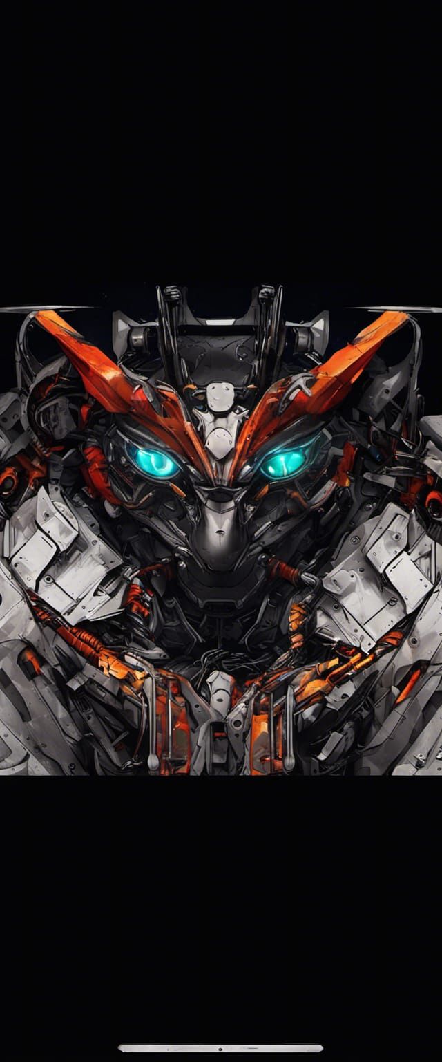 Animal Robot Face Wallpaper: Cool Design