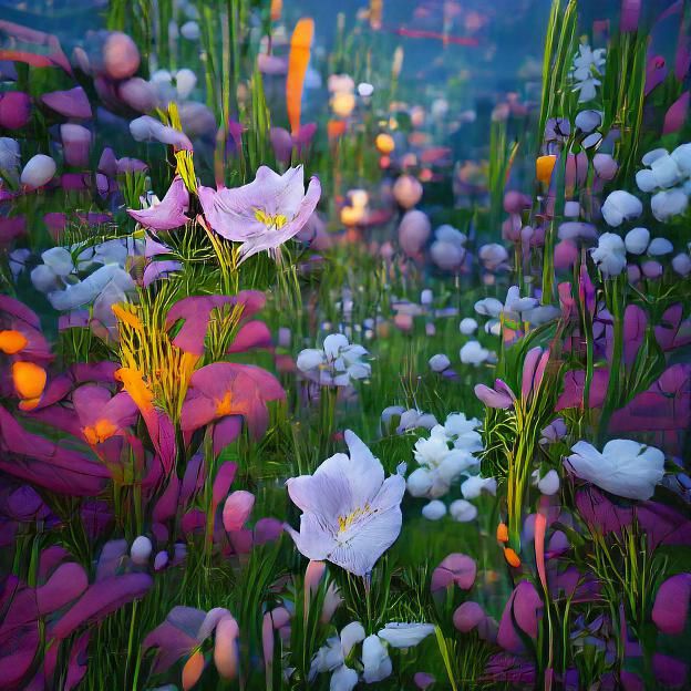 Floral Bouquet: Cosmos, Lilies, and Iris Flowers