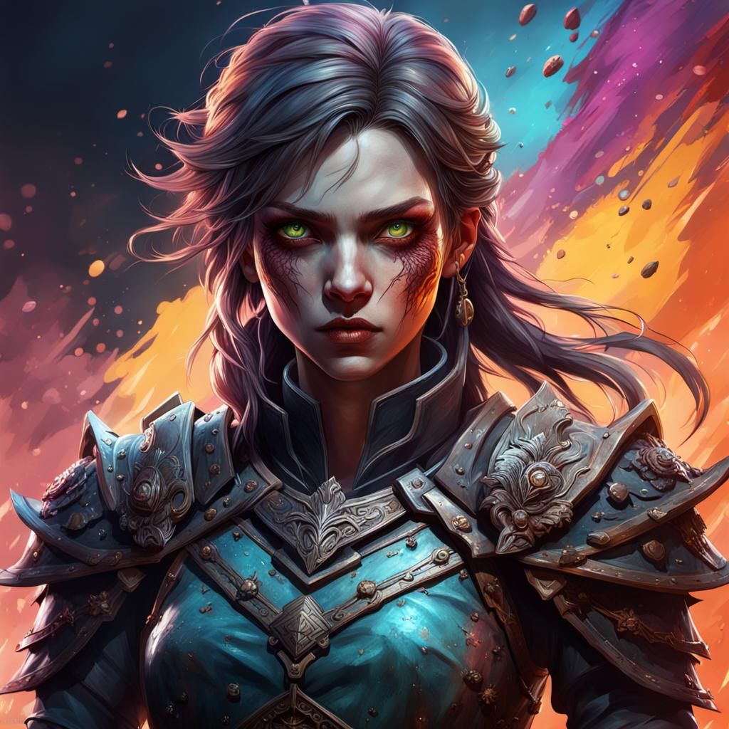 Horror Game Female Character Concept Art