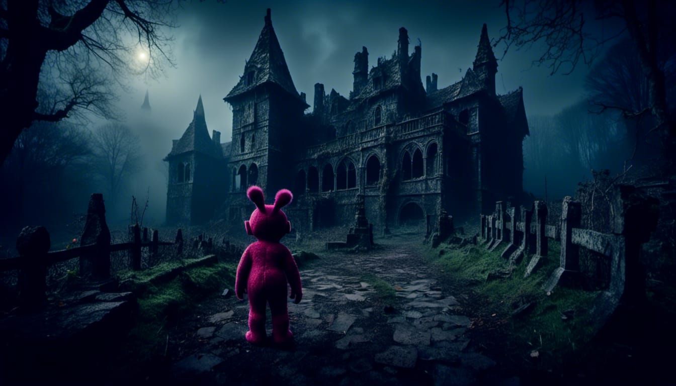 Teletubby Lost in Dark Souls Castle