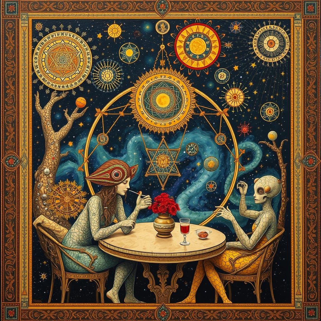 Psychedelic Utopia: Sacred Geometry in Bosch Style
