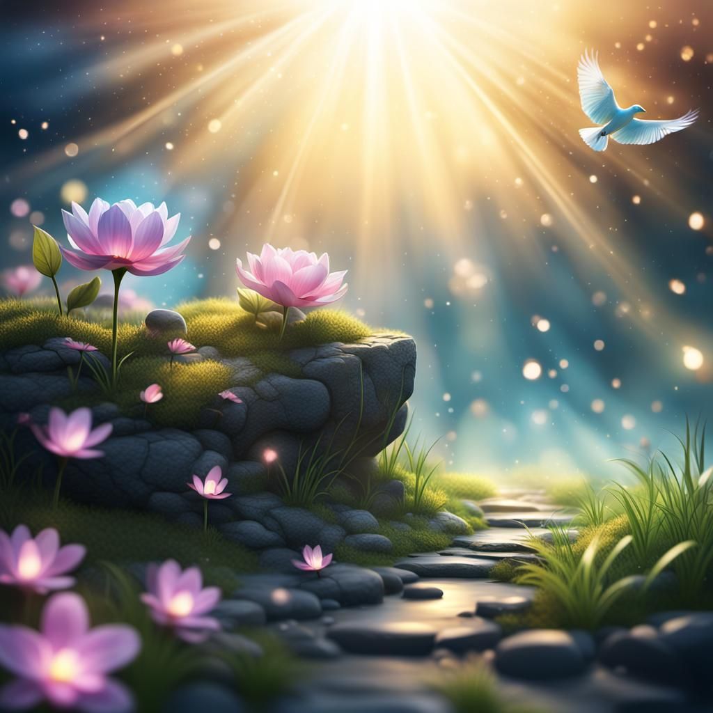 Figures in Prayer: A 3D Digital Art Masterpiece