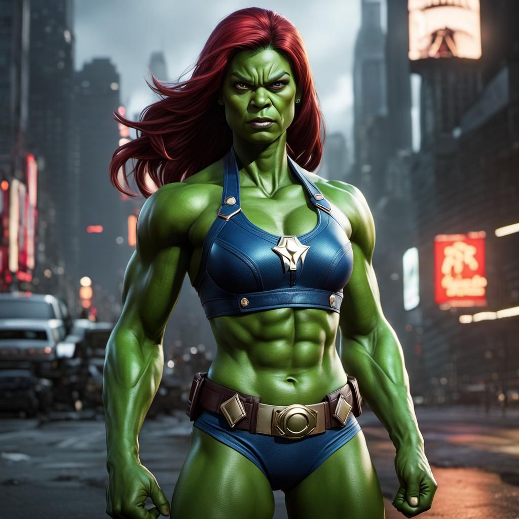 Hulkette Splash Art in Hyperdetail