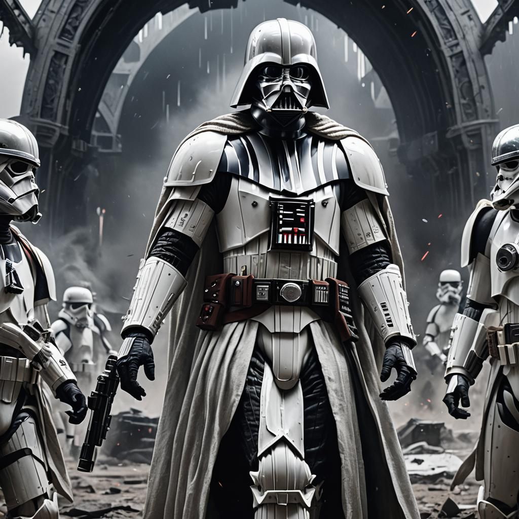 Darth Vader in white armor