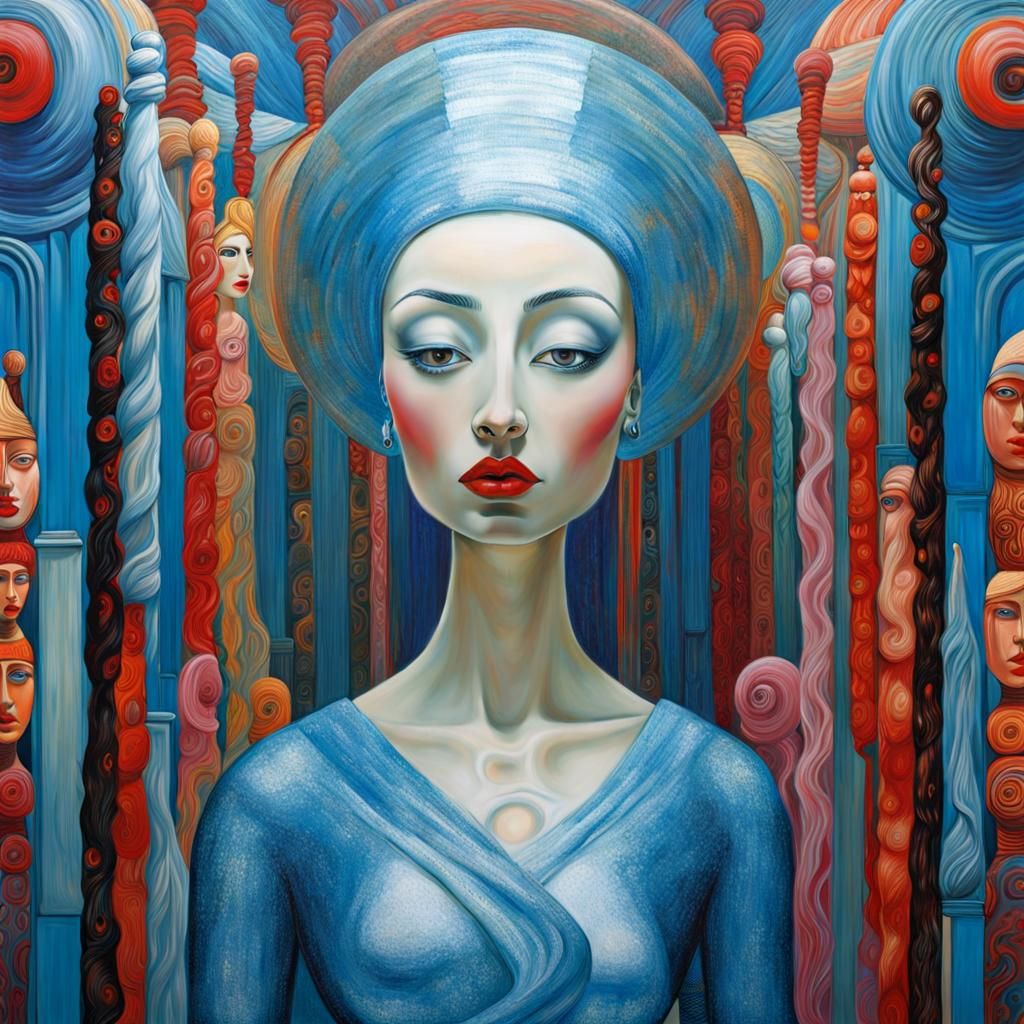 I dream of Eve in blue