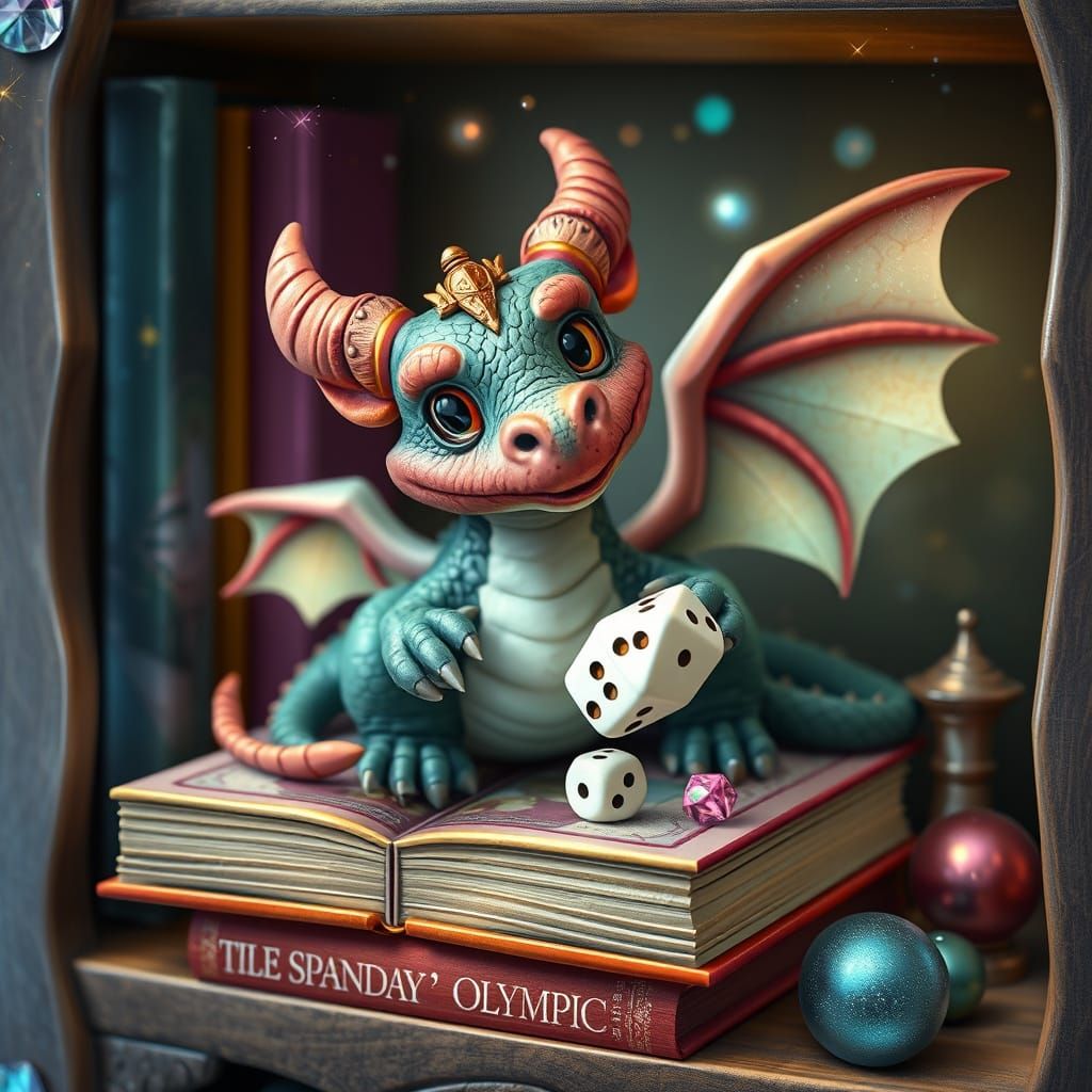 Chubby Dragons Compete in Whimsical Dice Rolling Event on Ir...