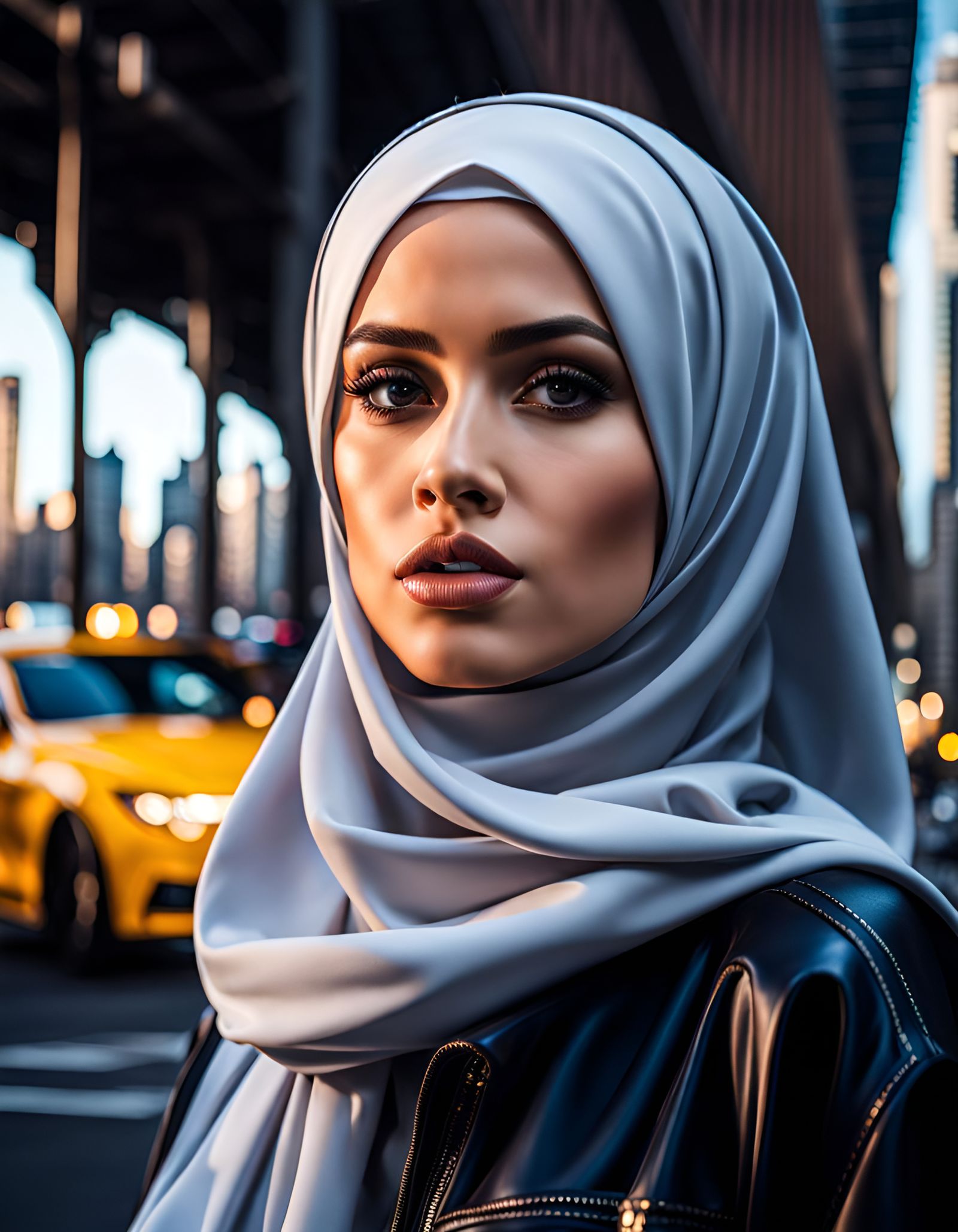 Beautiful Hijabi Girl in New York City