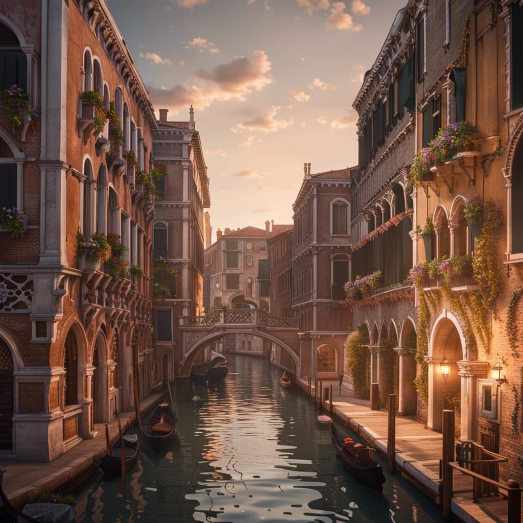 Venice Italy, 8k resolution concept art, trending on Artstation, Unreal Engine, intricately detailed, insanely realistic...