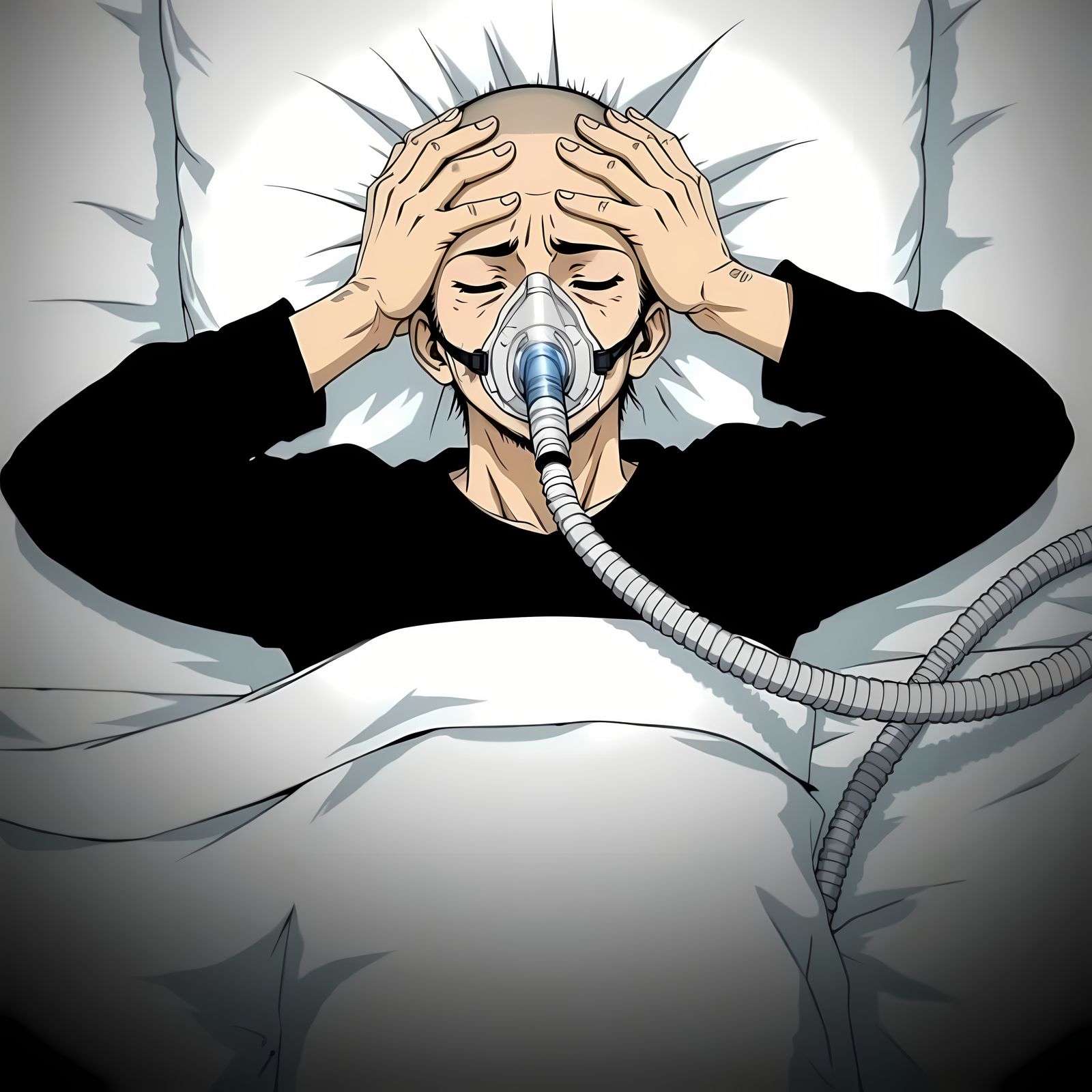 Young Man in Mental Anguish