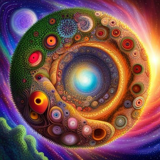 Happy Phoenixes and Owl Babies in Fractal Landscape