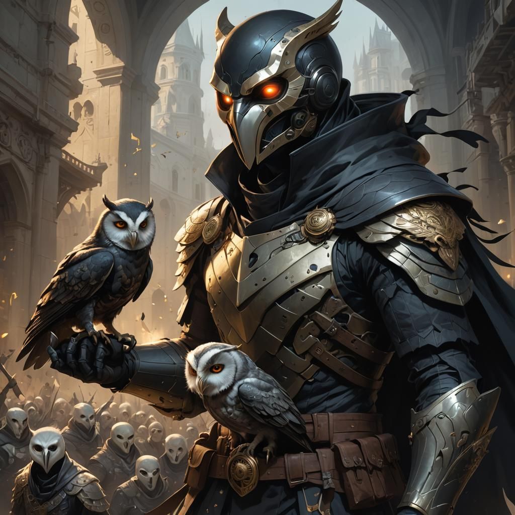 Owl Ninja Artwork by Artgerm in 8k Resolution