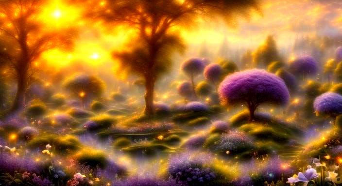 Elf Bride with Lilies, Photorealistic Digital Art