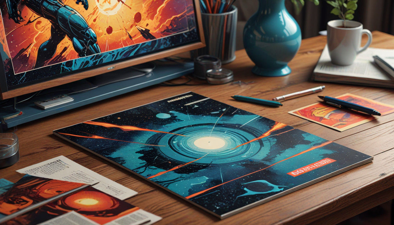 Vibrant Retro Comic Book Art in 8k Resolution