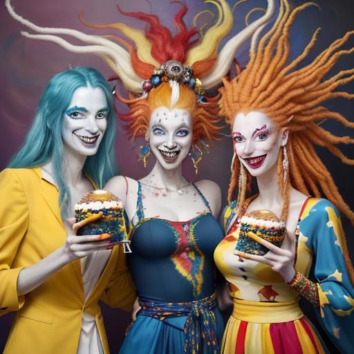 Cosmic Characters at a Housewarming Party