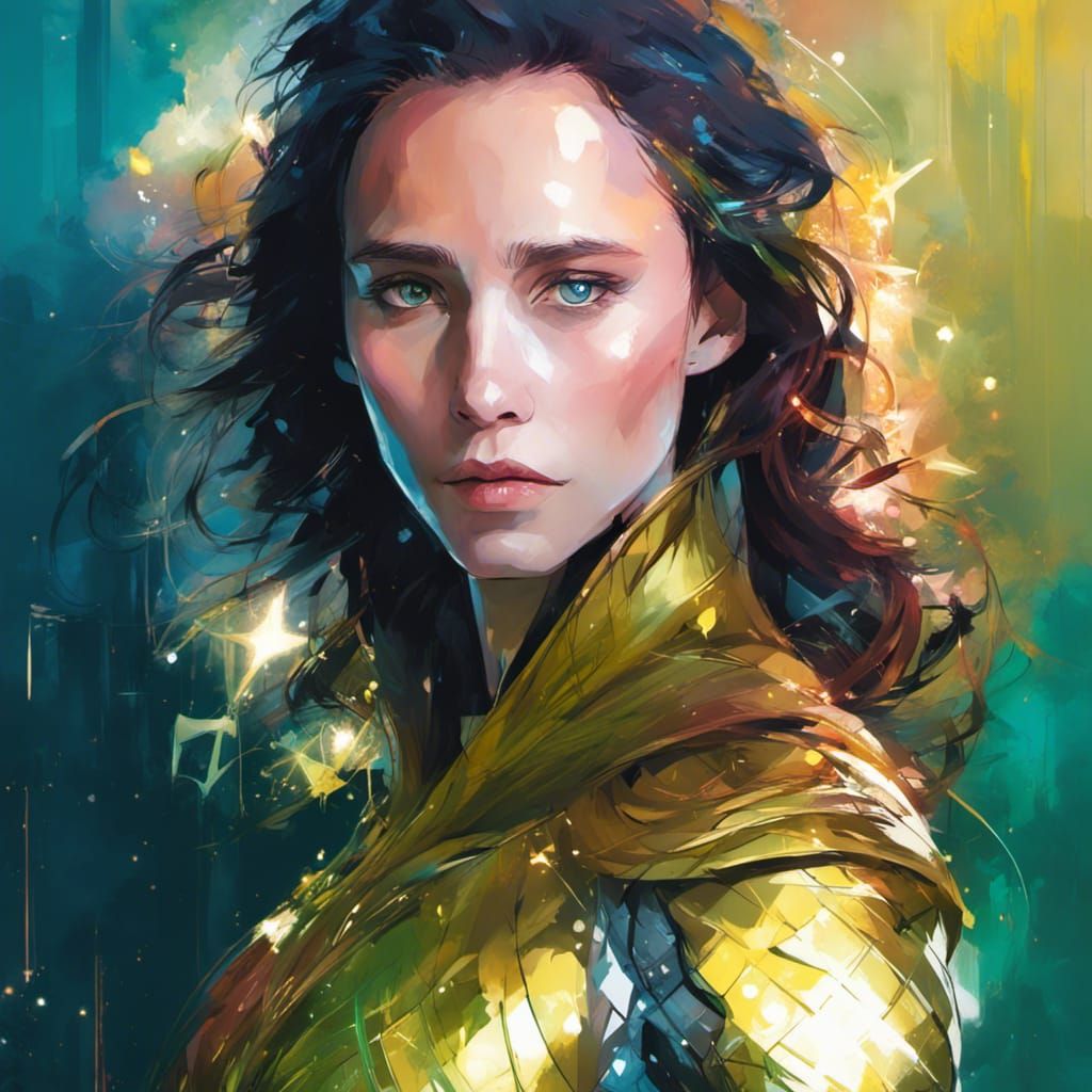 Loki as Disney Princess: Digital Art Illustration