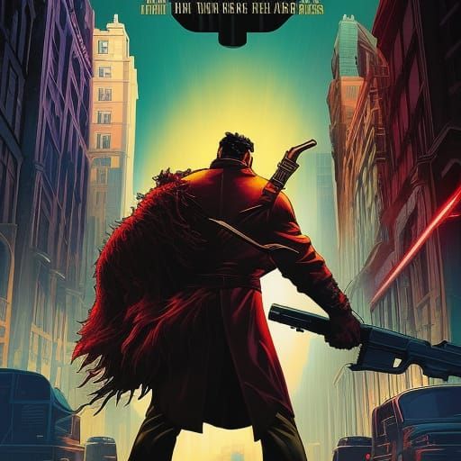 Comic Book Art: Fight Against Dark Thoughts