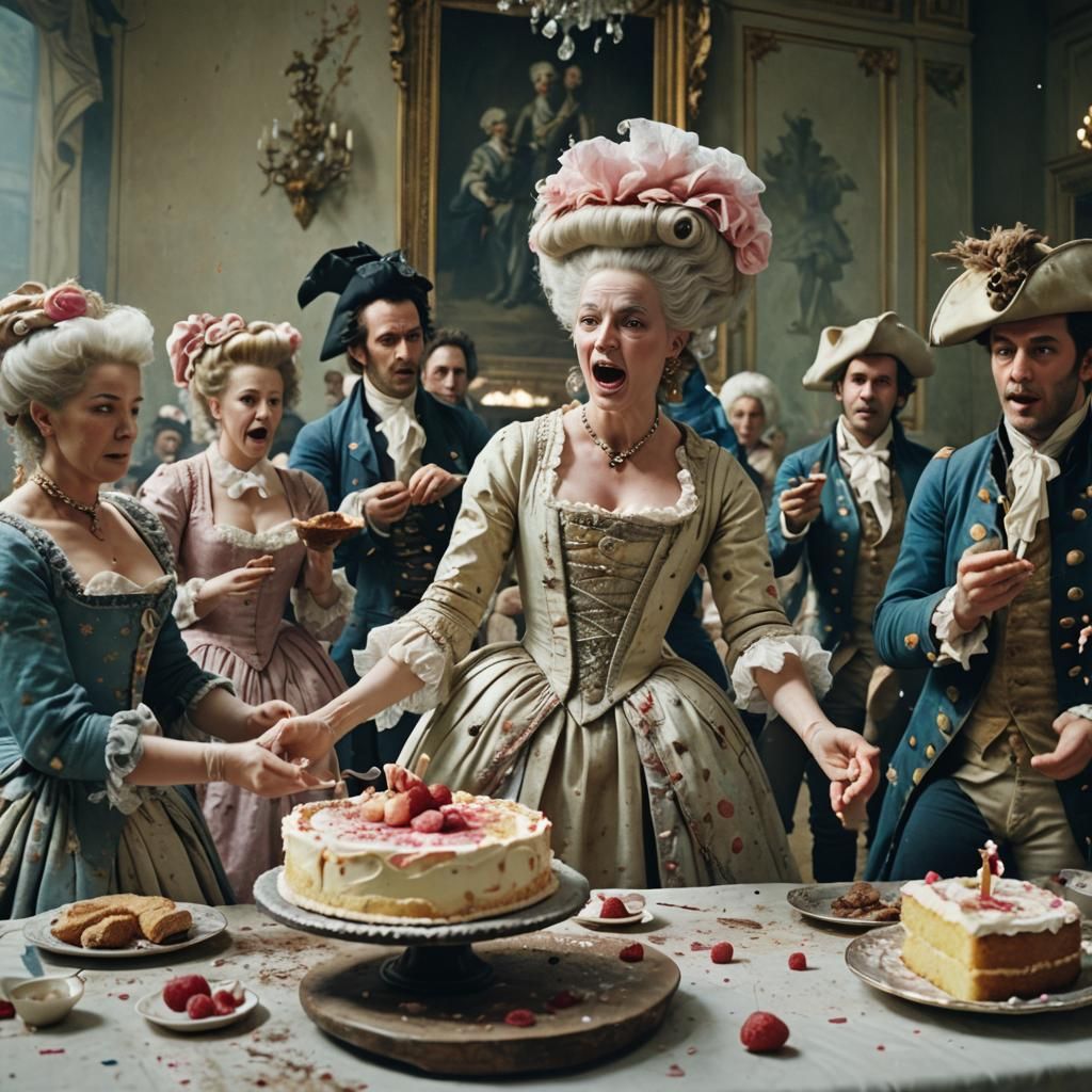 Starting a Food fight with marie antoinette
