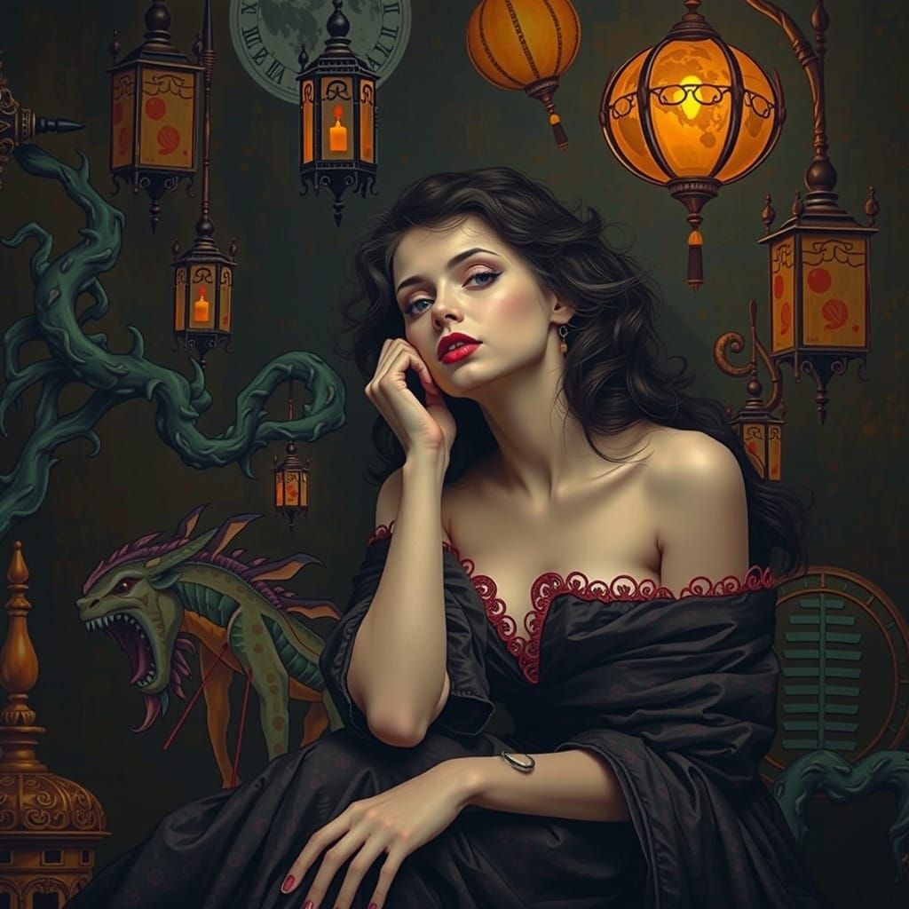 Dreamy Landscape of Vague Longing and Forgotten Memories