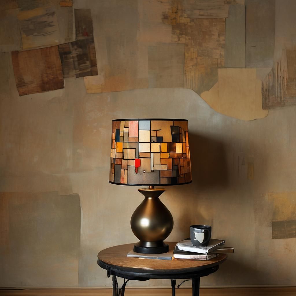 An Unconventional Lamp.
A nice lamp made from a painting
for a cafe in Amsterdam.