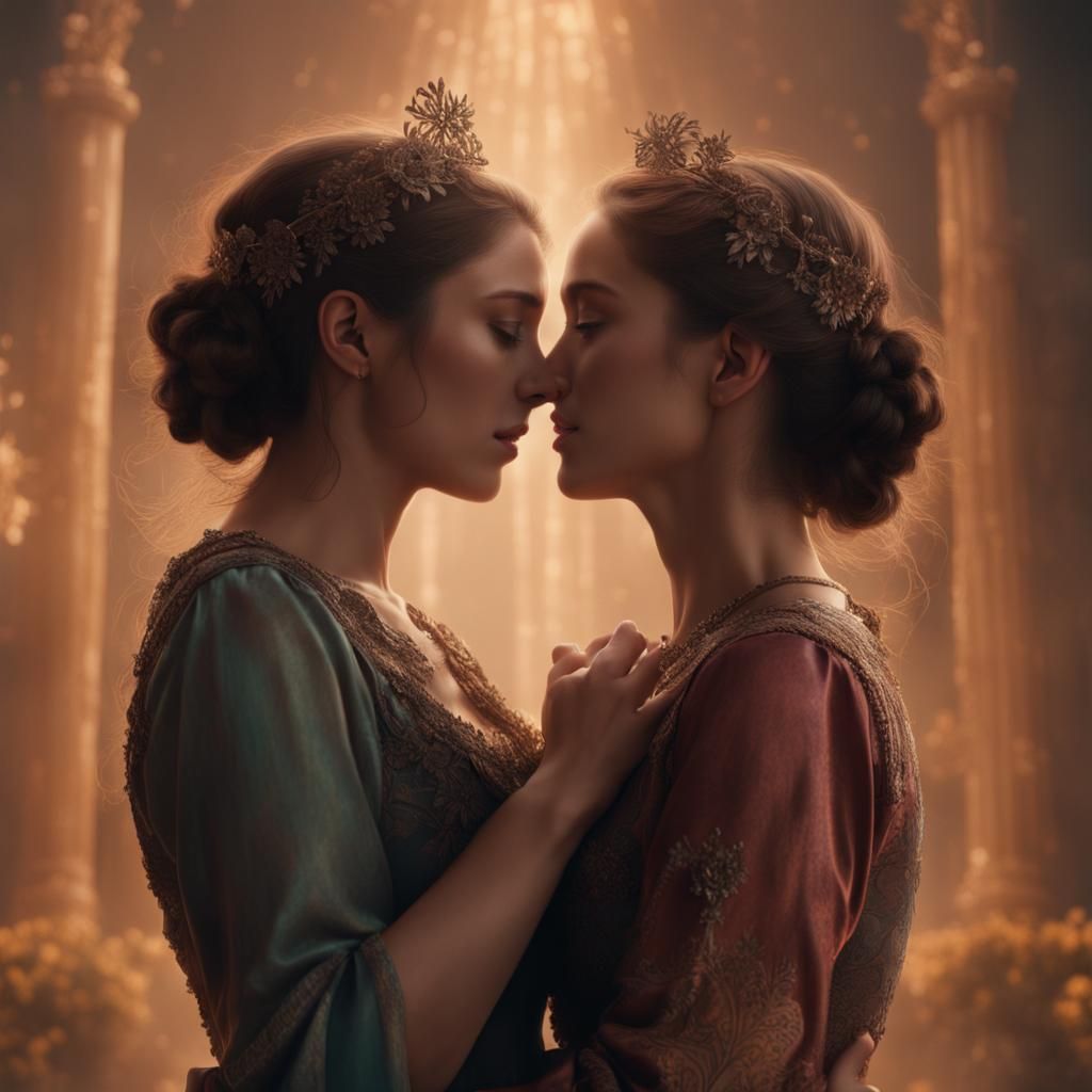 Radiant Embrace: A Joyful Connection