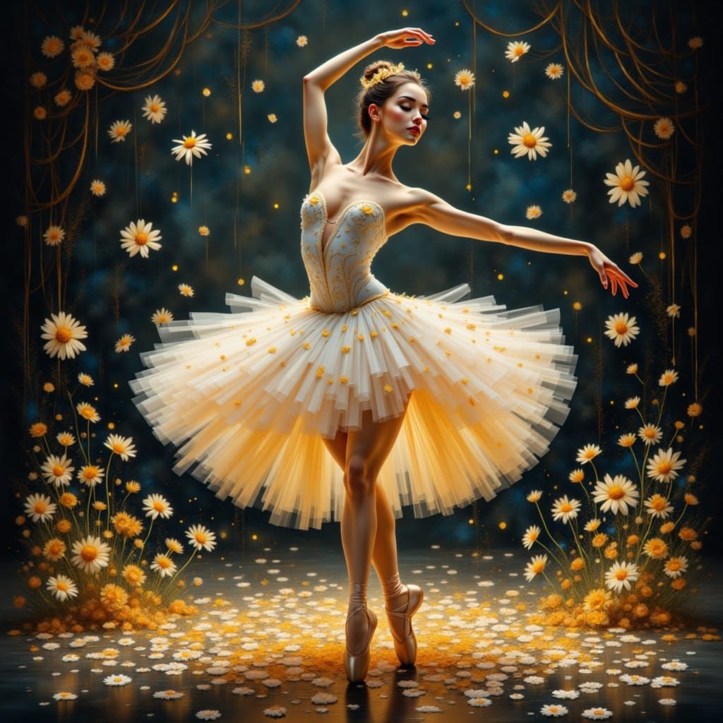 Daisy Ballerina in Ethereal Ballet Style