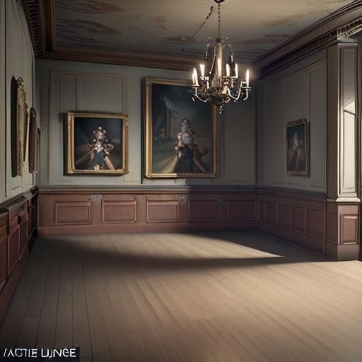 Jack in the box baroque post-impressionism Unreal Engine 5 m...