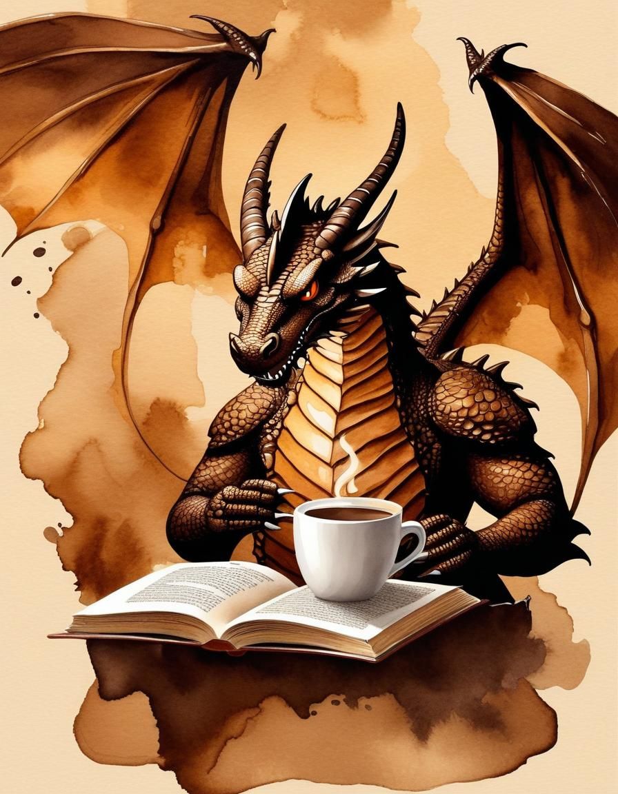 Coffee stain dragon