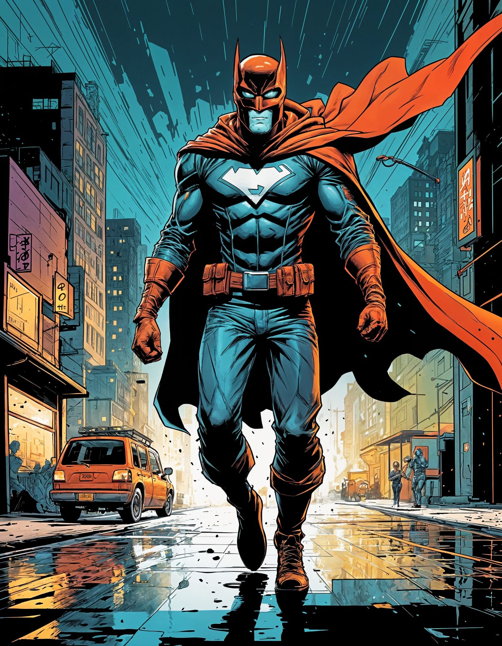 Retro-Futuristic Comics Illustration