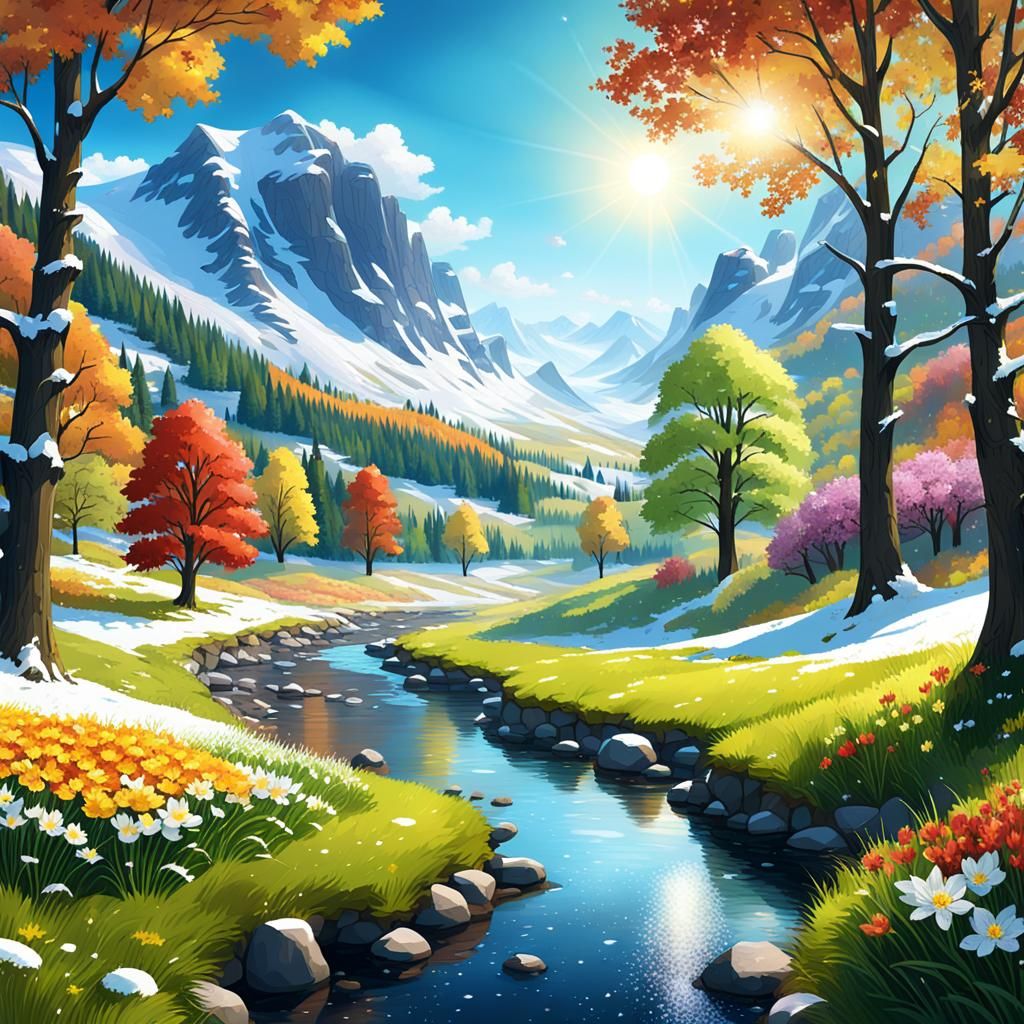 Magical Valley: Four Seasons in Harmony