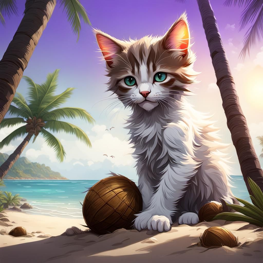 Coconut Kitten 😻🥥