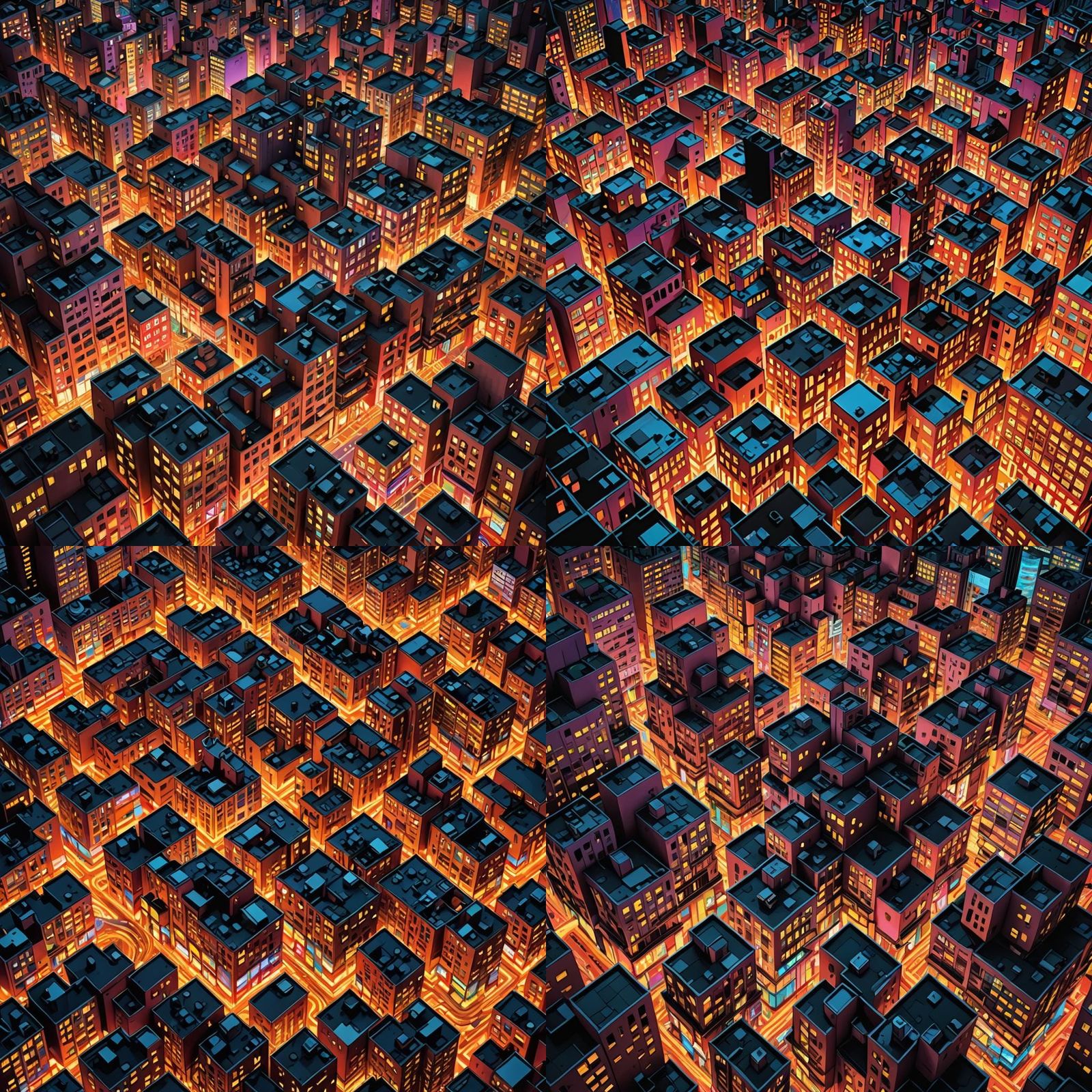 In the heart of a digital metropolis, where pixels pulse lik...