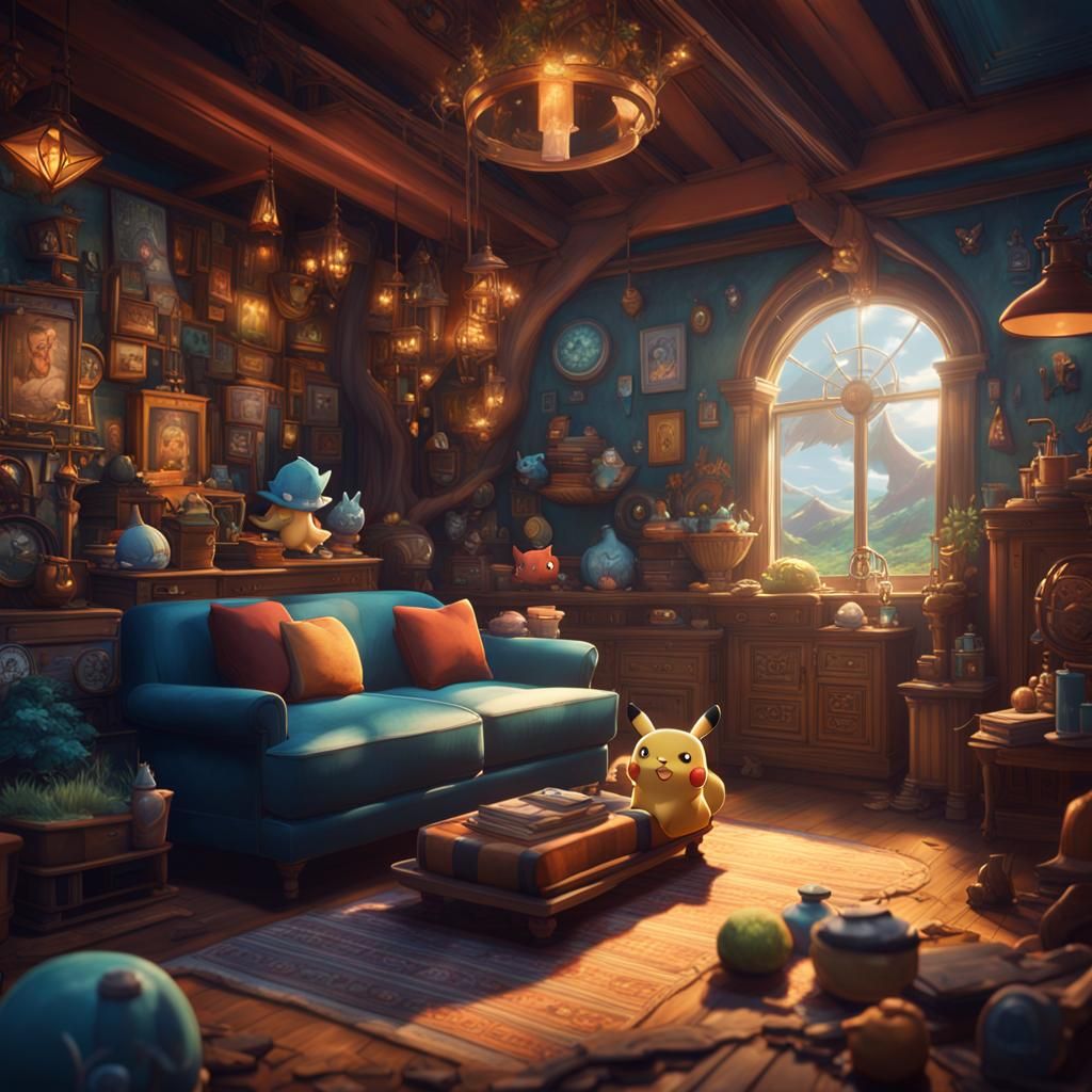 Fantastical Pokemon Concept Art in Deep Color