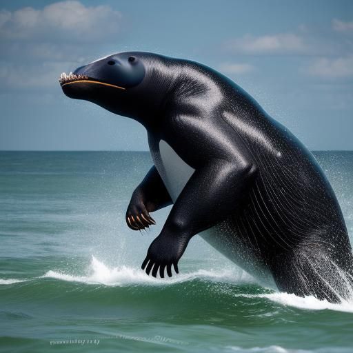 Hybrid Sperm Whale and Sun Bear Photo