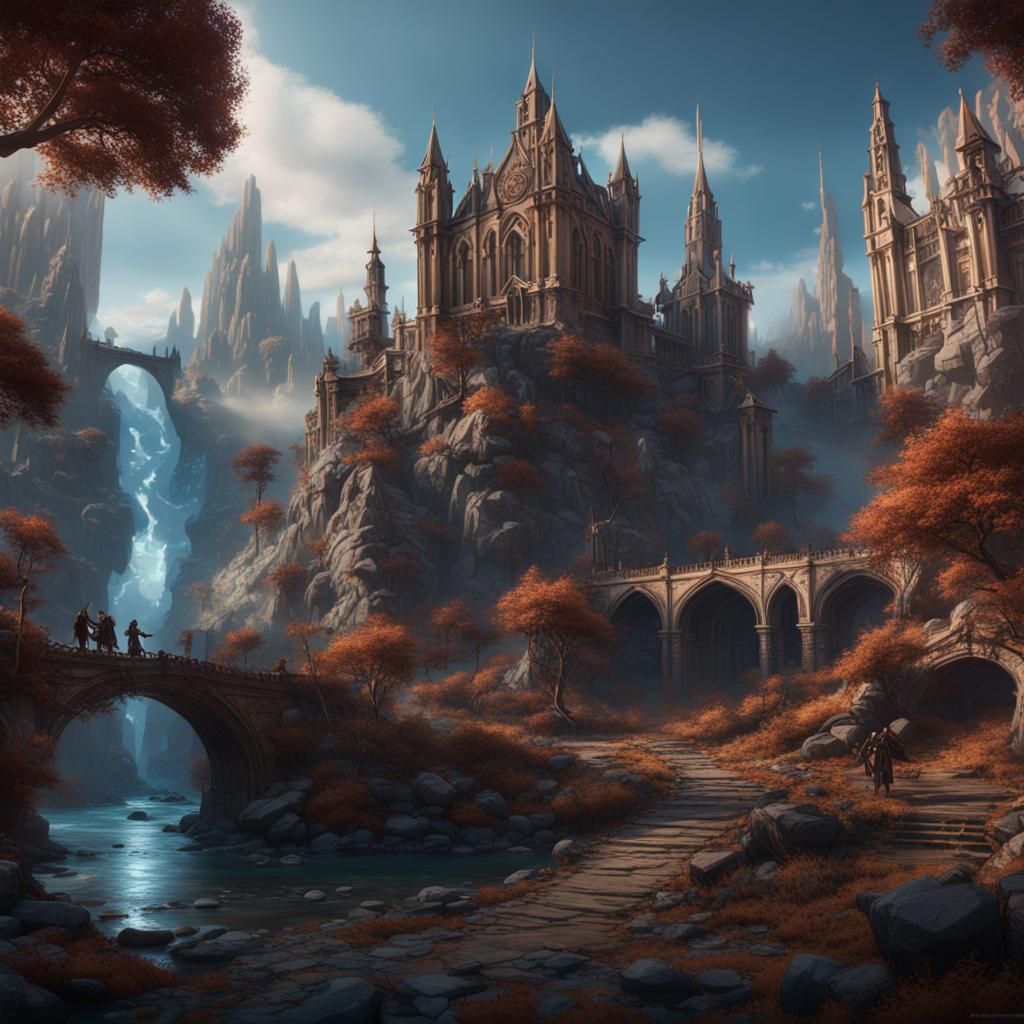 Fantastical Salvos Band Performance: 8K Artstation Painting